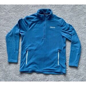 Musto Polartec Fleece Mens L Blue 1/2 Half Zip Corsica 100gm Mid Layer Sailing